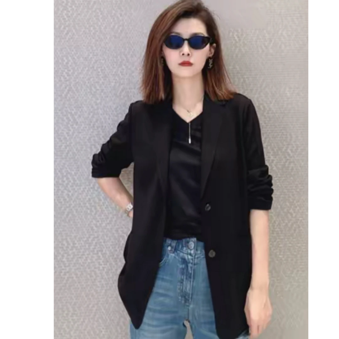 GIRDEAR/哥弟气质简约黑色春夏商务西装1400755