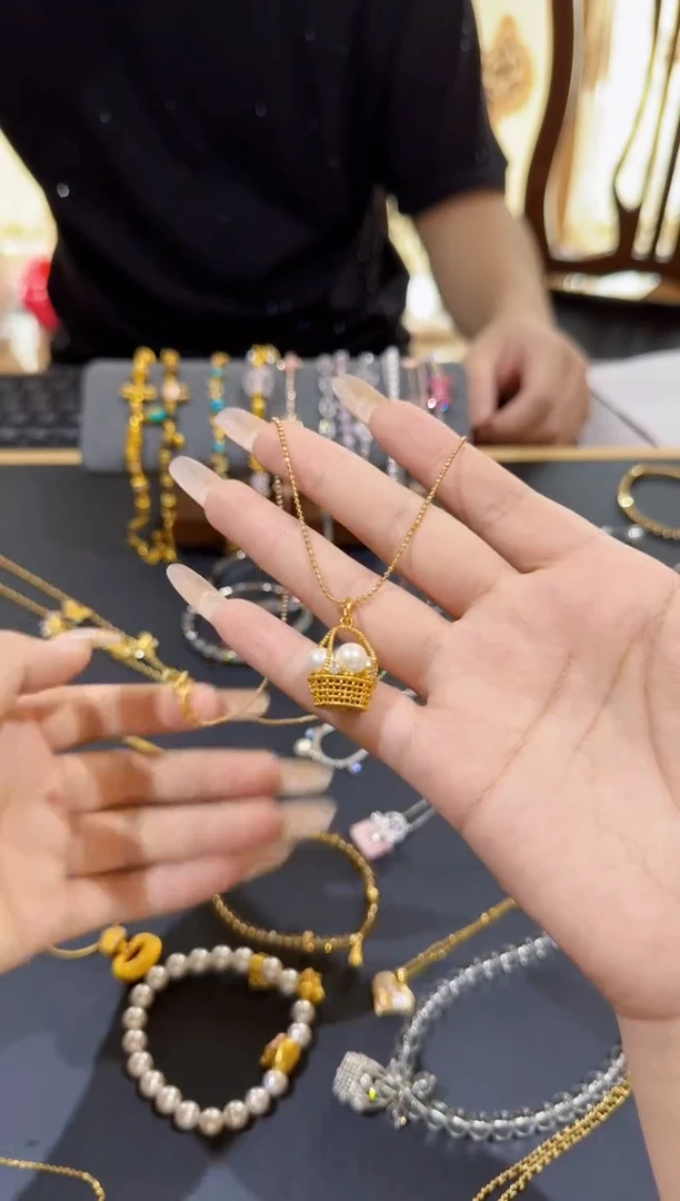 合成立方氧化锆铜合金贝珠（仿珍珠）铜合金128（财篮子）