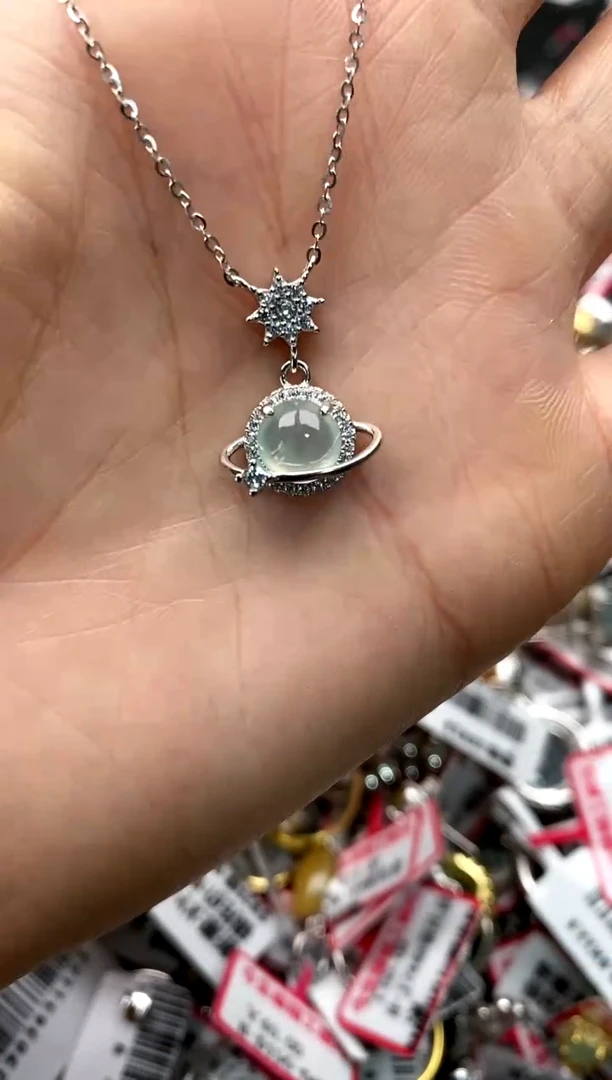 【闪购商品】翡翠戒指银S925镶嵌3333333     0