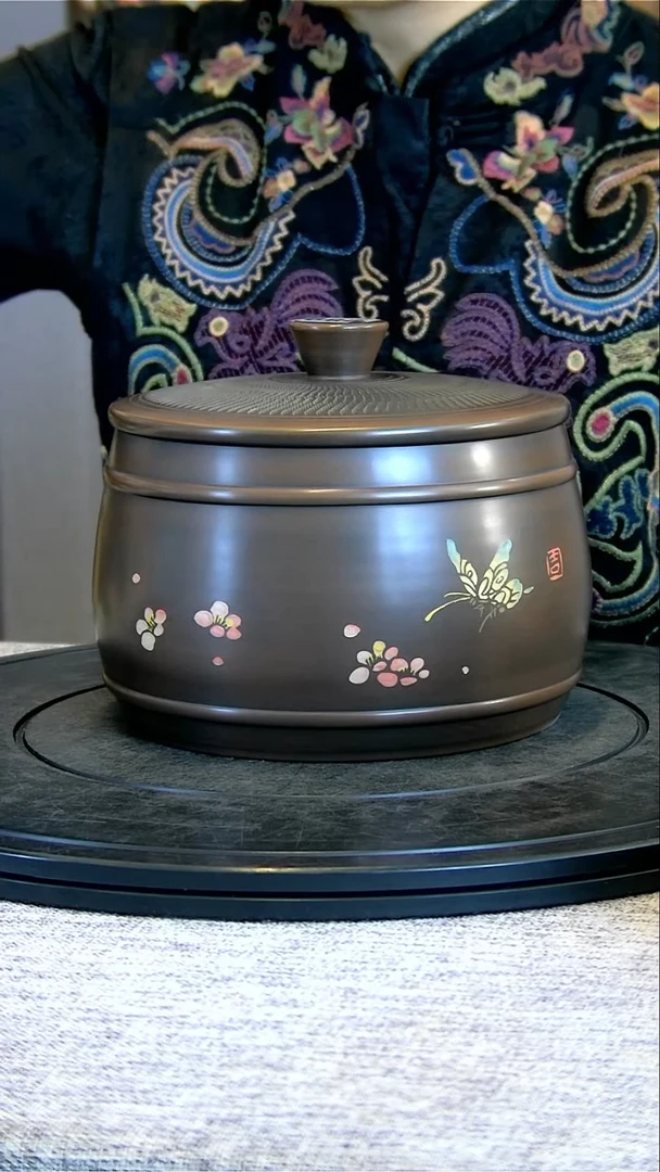 【闪购商品】建水全手工紫陶茶罐精磨289