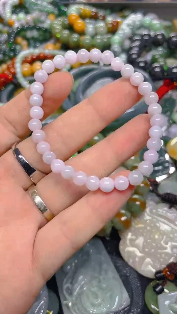 颈饰未镶嵌翡翠5mm/ P /翡翠A货，一件也是批发价