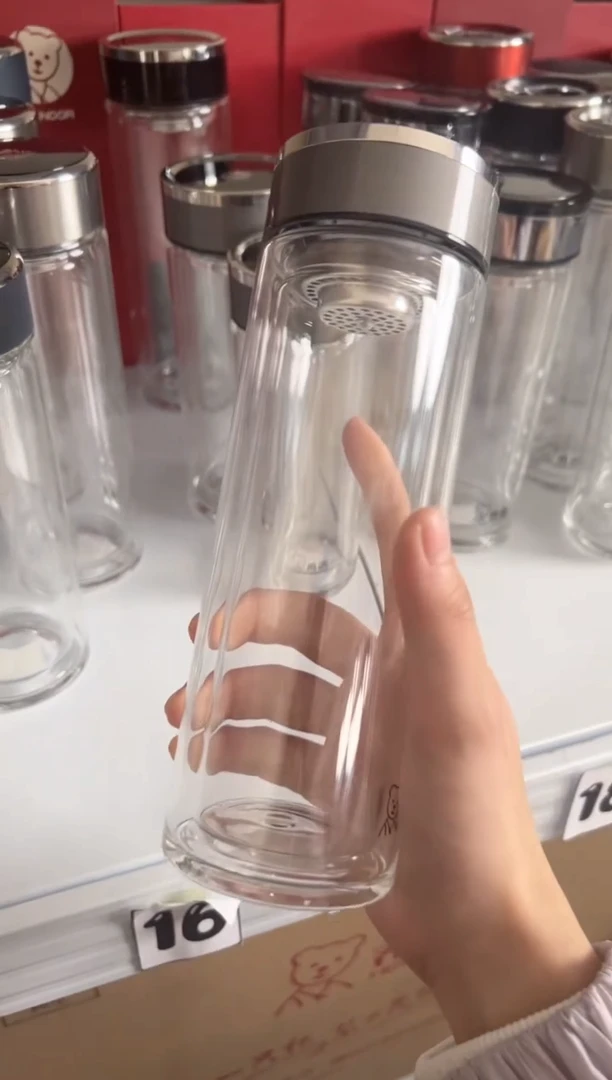 【闪购商品】双层高档330ml高硼硅茶杯