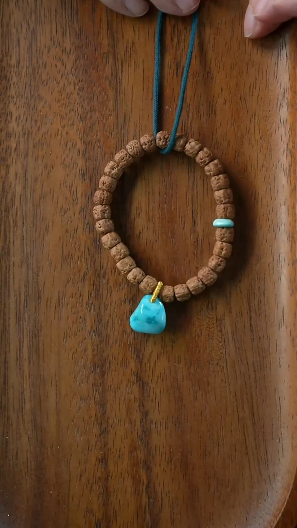 手串菩提未镶嵌（不含绳）湖北原矿绿松YXH-006