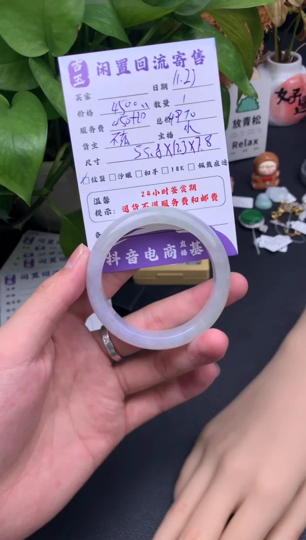 未镶嵌手镯翡翠手镯
