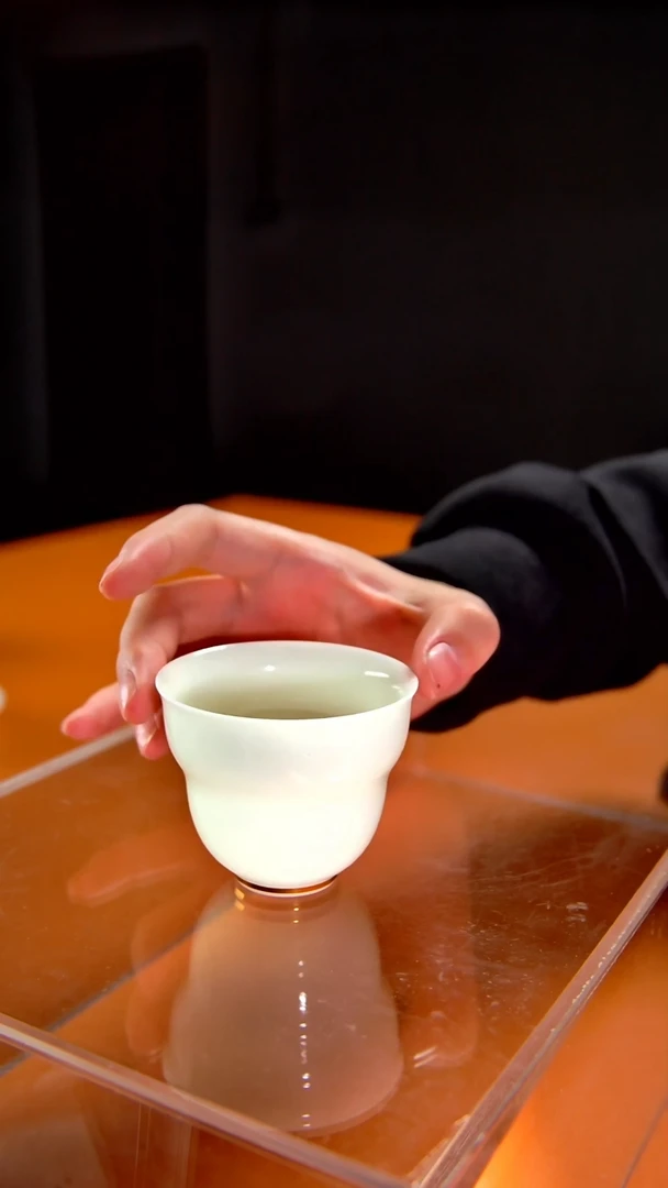 其他陶瓷《言泥陶瓷》璞玉绿豆冰冻瓷系列 主人杯