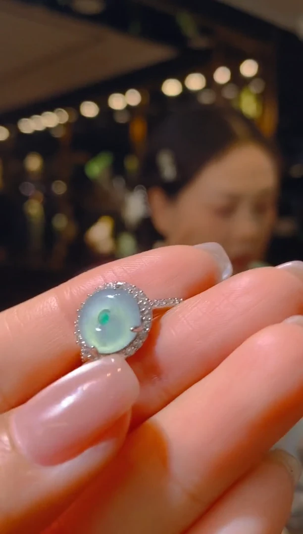 【闪购商品】翡翠戒指银S925镶嵌139（多样性发货）