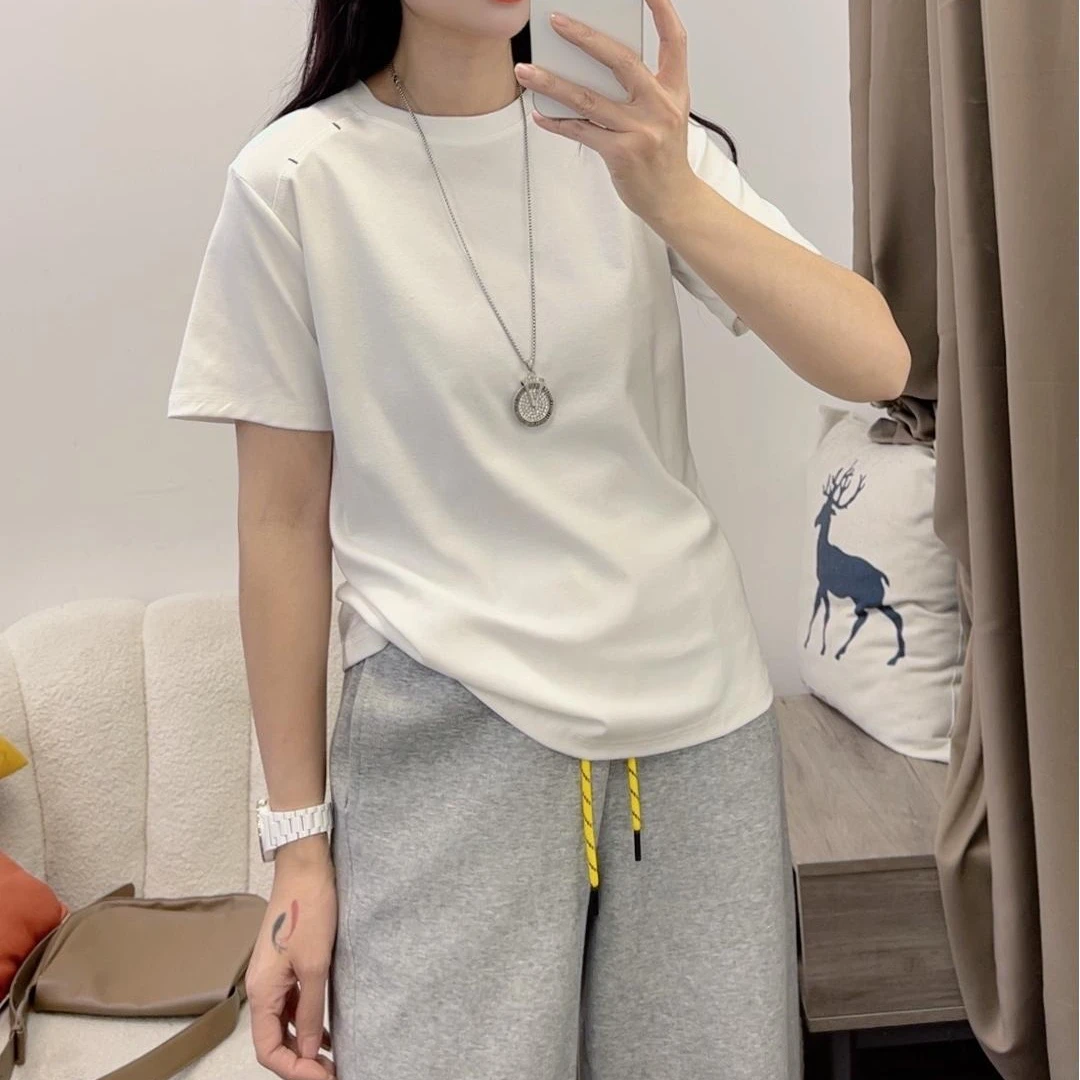 轻薄短袖t恤女春季圆领套头内搭可外穿上衣DYY2691