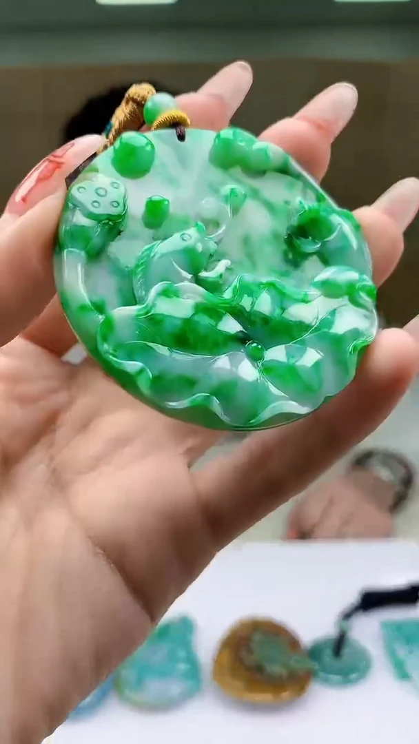 【闪购商品】定制翡翠未镶嵌5028ty-毛货挂件170