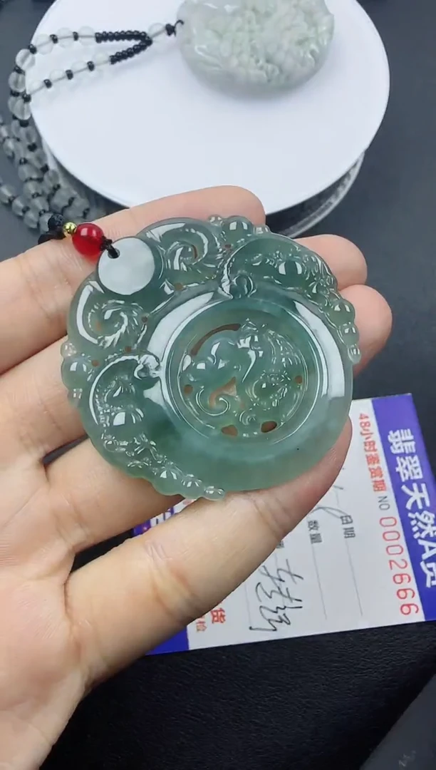 【闪购商品】翡翠颈饰未镶嵌翡翠三阳开泰111111