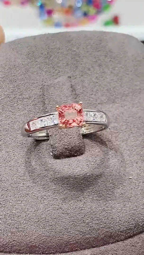 【闪购商品】尖晶石戒指银S925镶嵌戒指