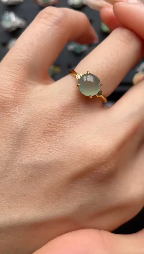 【闪购商品】翡翠戒指银S925镶嵌1111111111  4