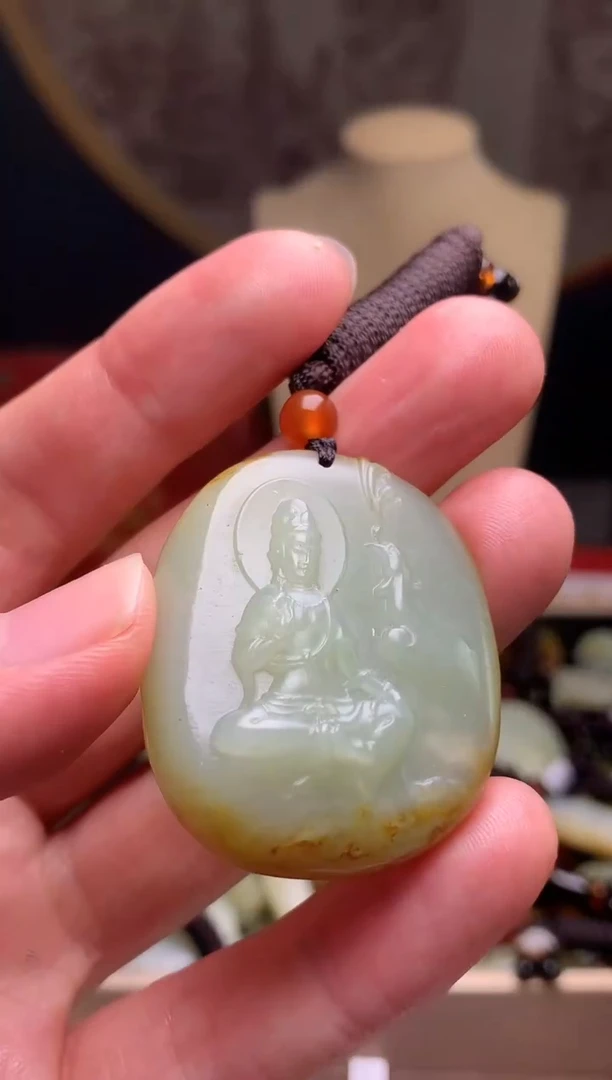 颈饰未镶嵌和田玉新疆料青海料清水和田玉吊坠