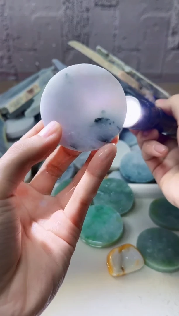 裸石翡翠翡翠a货正品玉石古陈389