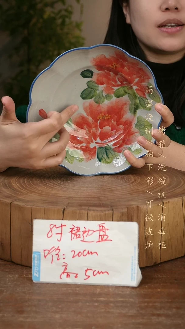 碗瓷景德镇手工手绘高温瓷釉下彩