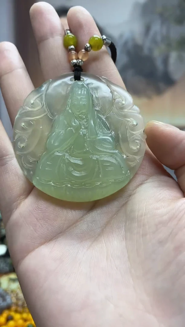 未镶嵌岫玉吊坠·