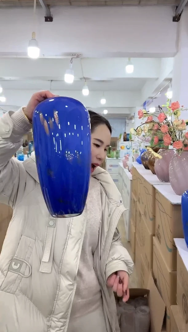 【闪购商品】无铅玻璃美全花器-m-早15