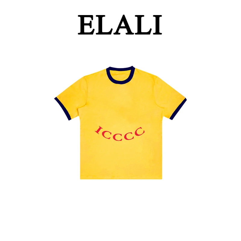 ELALI 时尚百搭T恤 3123黄色