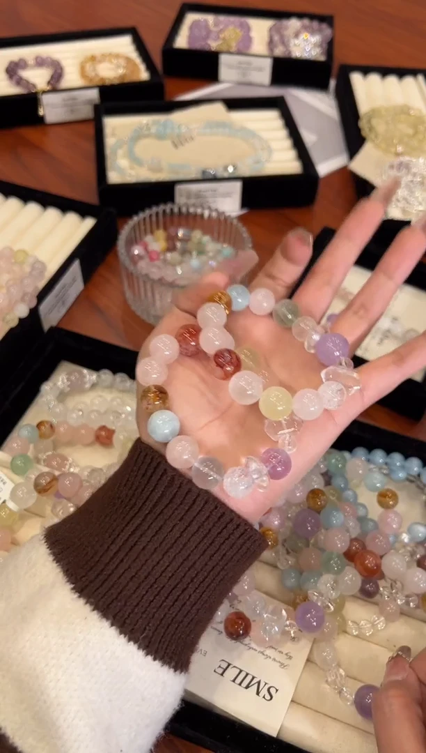 【闪购商品】水晶手链合金多宝手链x1472