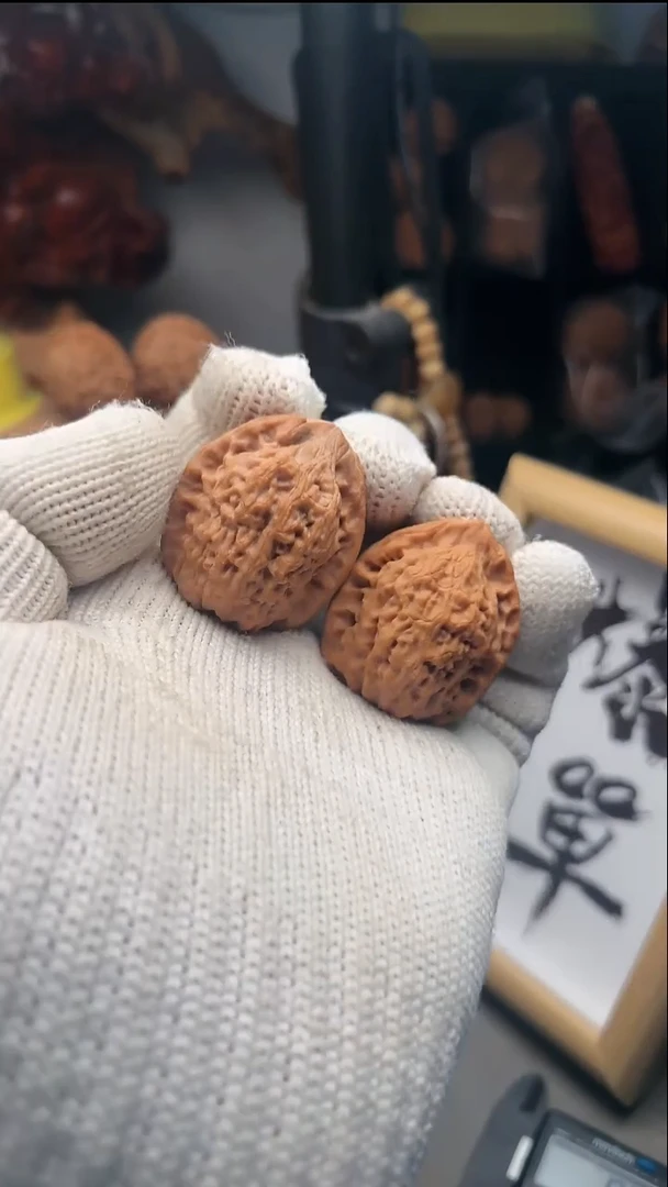 吊坠文玩核桃乾隆帽36