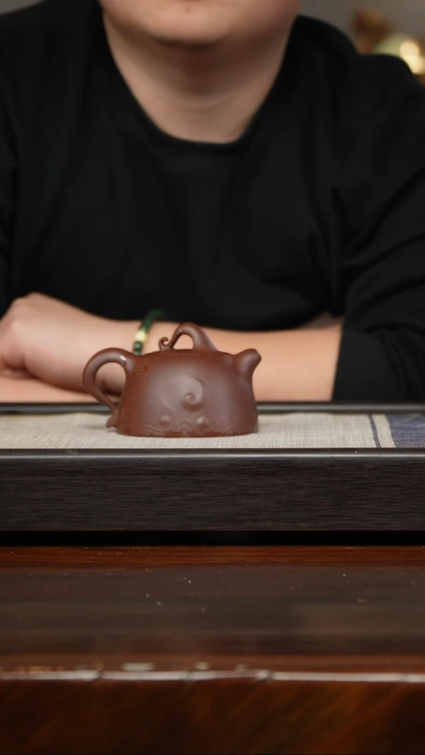 【闪购商品】紫砂茶壶云根料卷毛