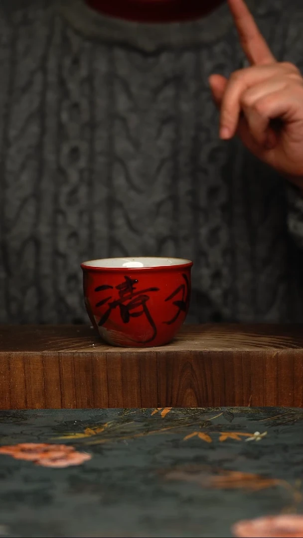 瓷片釉下彩手工手绘同款陶器