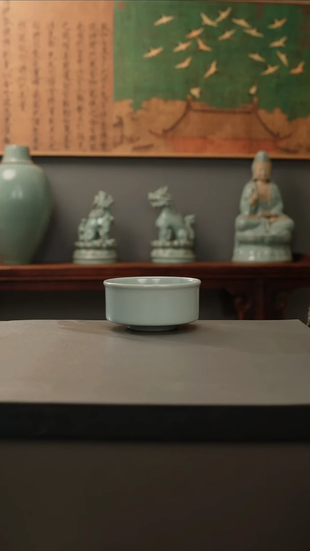 【闪购商品】杯仿古釉原矿 圆唇杯