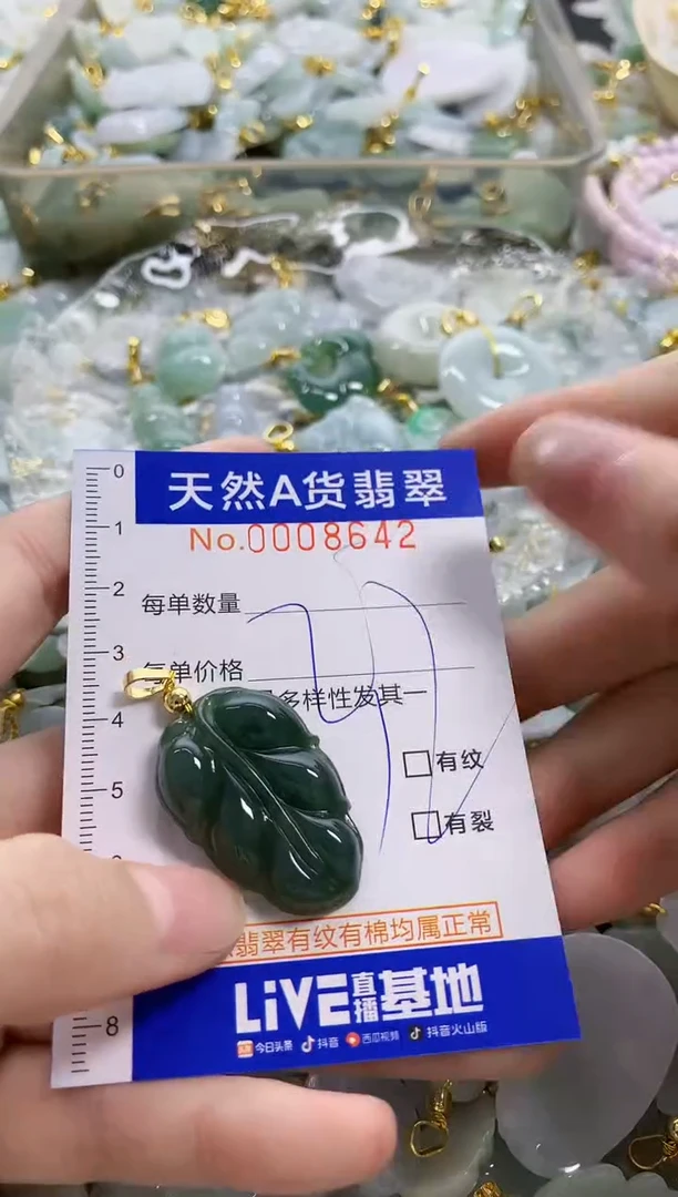 颈饰未镶嵌翡翠天然A货翡翠