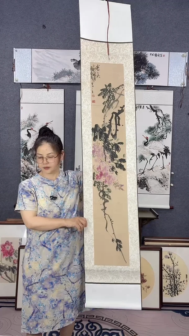 国画175*32吴铁成作品