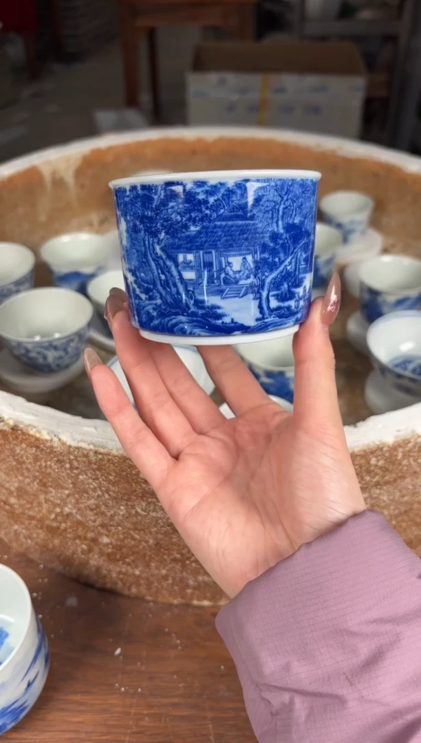 杯看山柴窑青花看山柴窑青花2