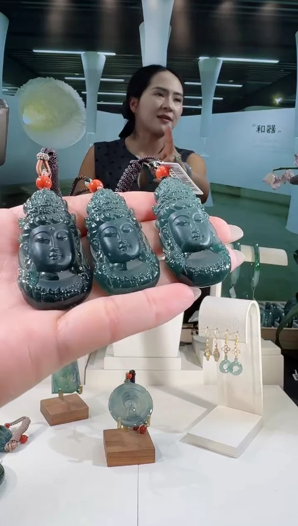 翡翠未镶嵌吊坠(不含链)观音首多样性发一个