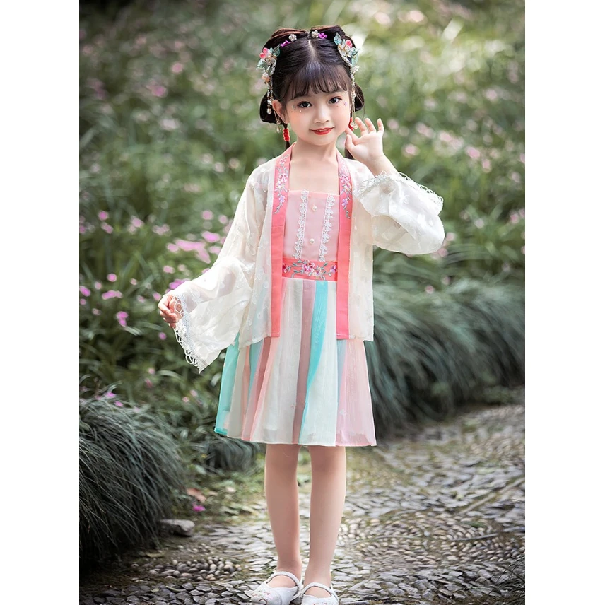 【桃花三件套】国风系列女童 桃花三件套
