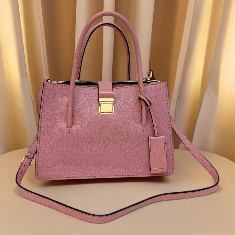 95新 MIU MIU/缪缪  粉色手提单肩包 1478 4258