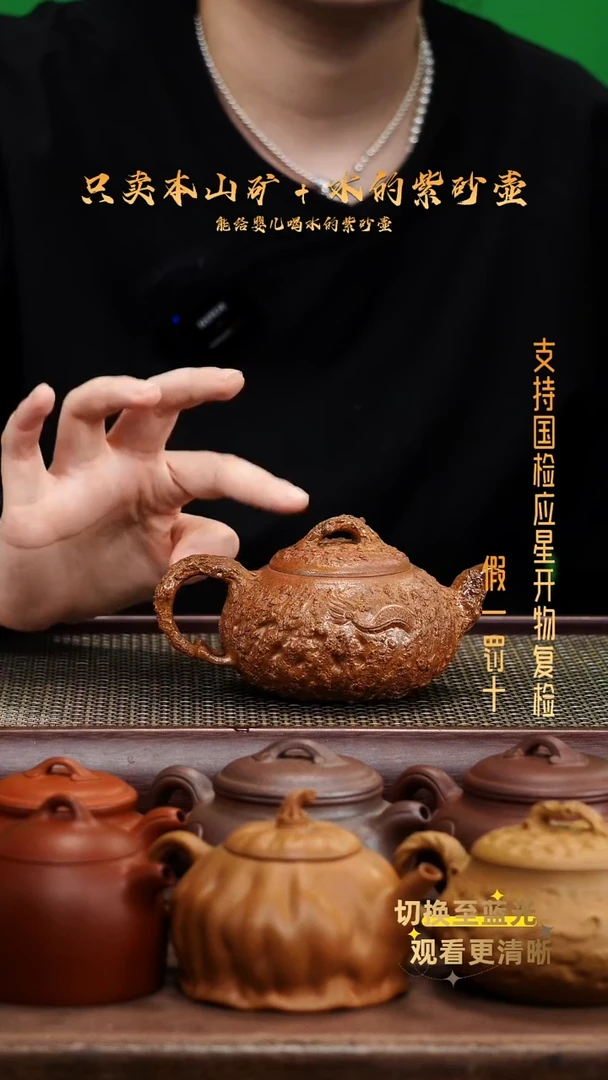 茶壶紫砂黄金段柴烧隐龙供春