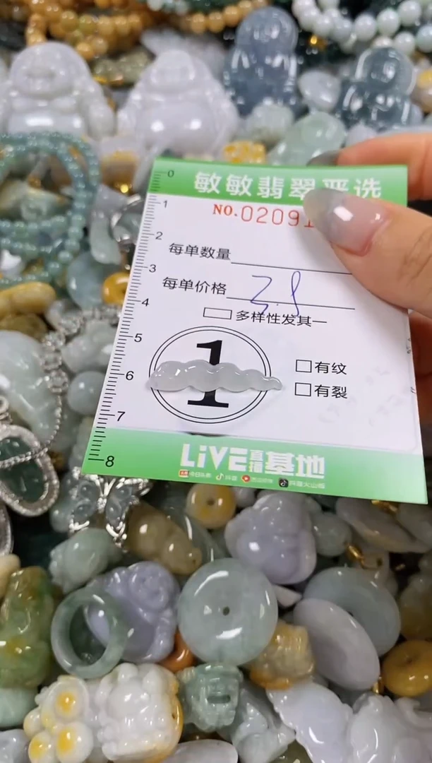 翡翠未镶嵌颈饰闪购0209149