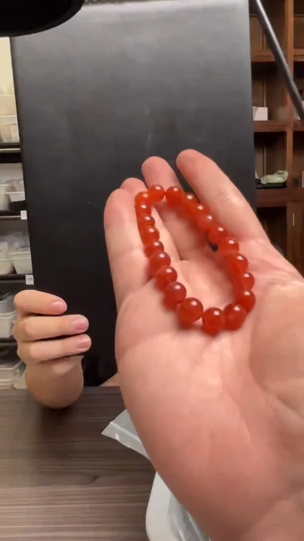 南红玛瑙单圈手串未镶嵌MGNH0107-03