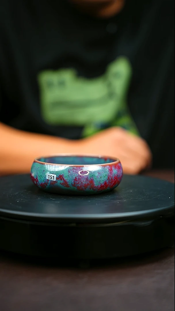 151#原矿钧瓷炉钧釉普洱杯