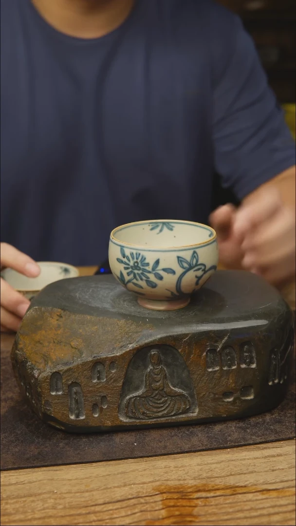 甘石陶青花手绘979