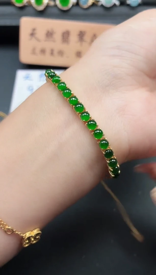 银S925镶嵌戒指翡翠111