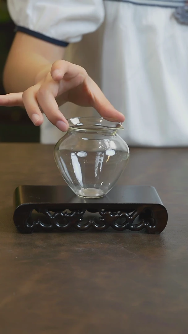 原产地原矿釉汝瓷-玻璃公道杯