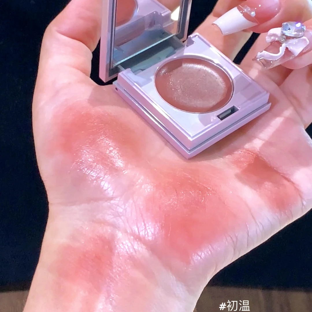 适配秋冬血气氛围感显白唇颊两用腮红膏口红眼影修容多用膏不脱妆