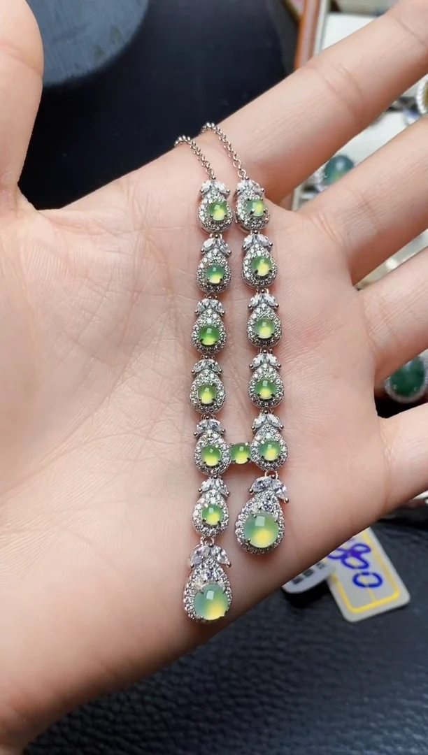 银S925镶嵌戒指翡翠1686