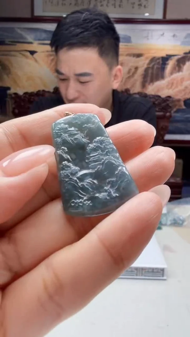 翡翠未镶嵌吊坠(不含链)多样性发其一 5