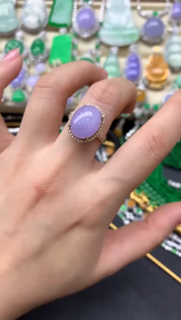 【闪购商品】翡翠戒指18K金镶嵌151中国好珍宝