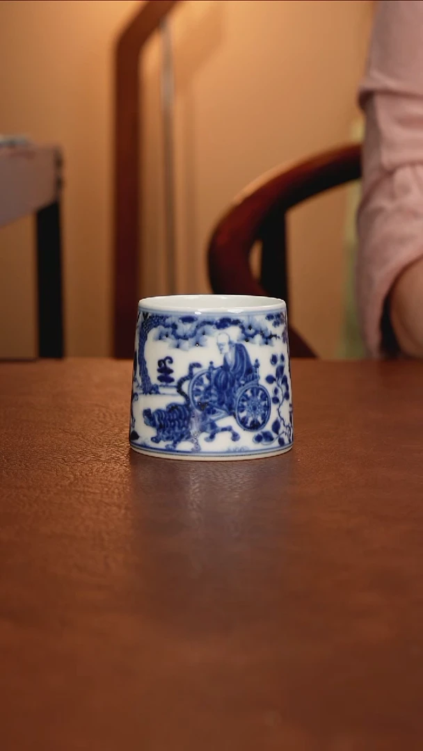 景德镇瓷器，青花瓷手绘茶具~