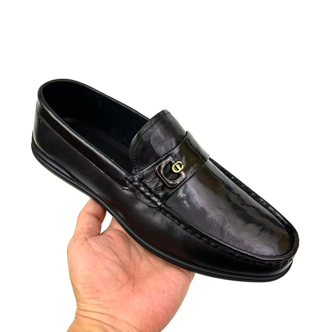 男士一脚蹬豆豆鞋乐福鞋男款皮鞋商务休闲鞋软底男鞋时尚百搭