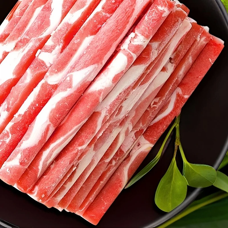 金草胡羊【春补活动】内蒙古原切纯肉羔羊肉卷羊肉片火锅涮锅必备 500g一盒【好东西】火锅食材