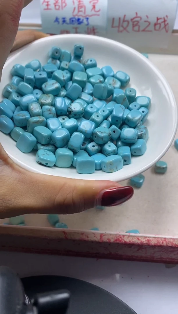 【闪购商品】玛瑙/玉髓颈饰未镶嵌w1192绿*松随形9*6mm*30颗