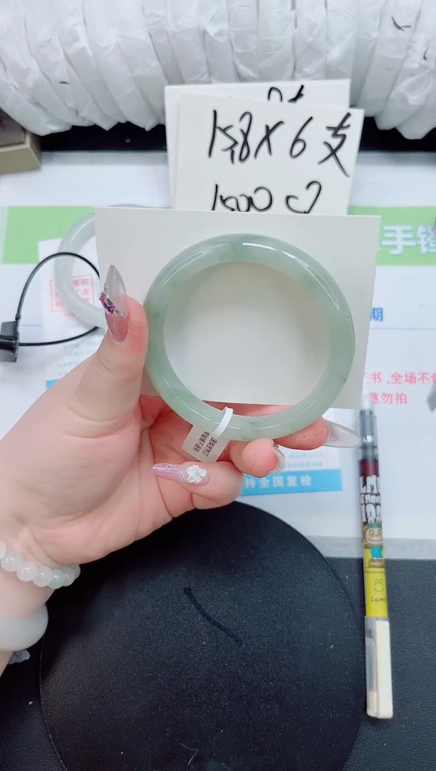 石英质玉手镯未镶嵌b19-圈口57-58