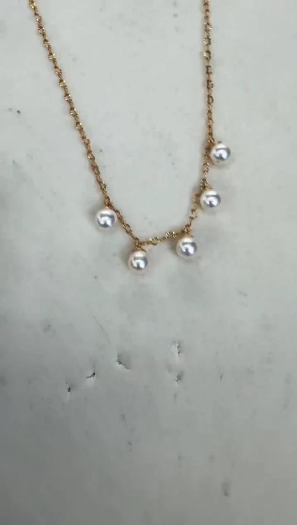 海水珍珠银S925镶嵌颈饰项链