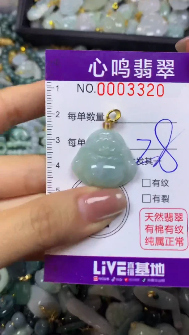 翡翠未镶嵌颈饰闪购003320